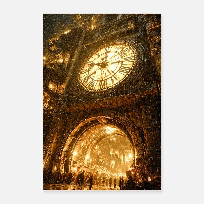 Vergoldeter Clockgate-Bogen Poster 40x60 cm