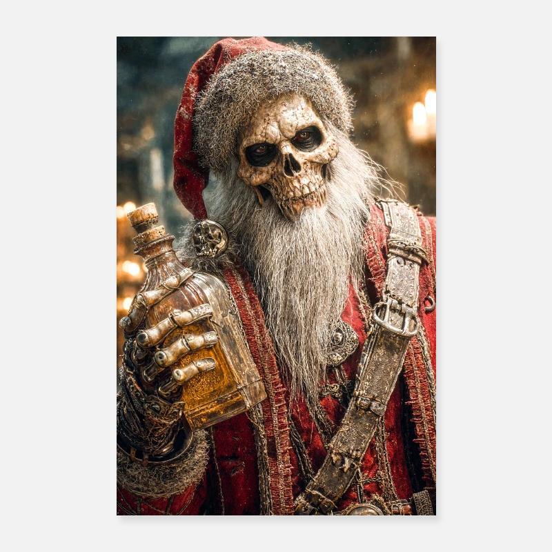 Skeleton Santa in Ember Gorefest Poster 16" x 24" (40x60 cm)