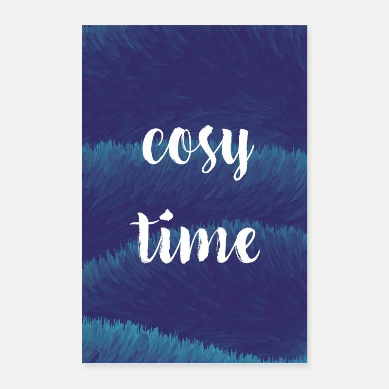 Nuit douillette / Temps avec texture moelleuse Poster 40 x 60 cm