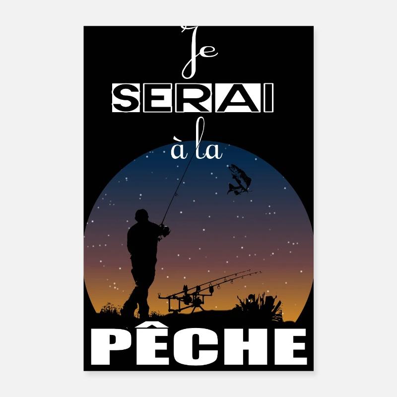 Ich werde angeln Poster 40x60 cm