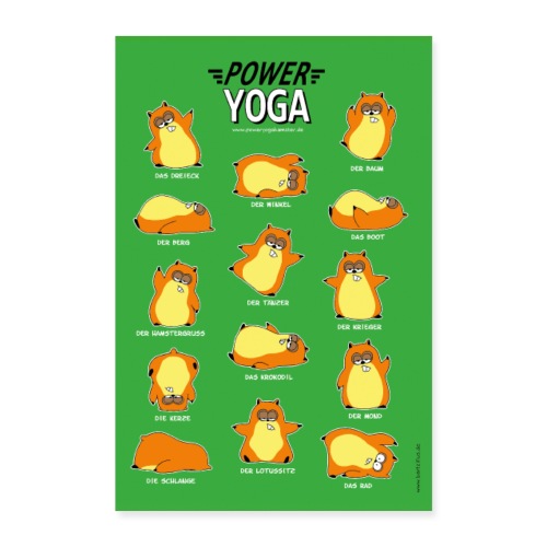 Power Yoga - Poster 40x60 cm