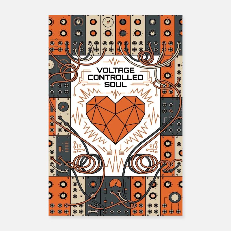 Tension-controlled soul. Synth Poster 16" x 24" (40x60 cm)