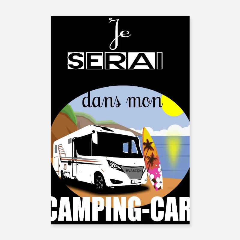 Wohnmobil in der Sonne Poster 40x60 cm