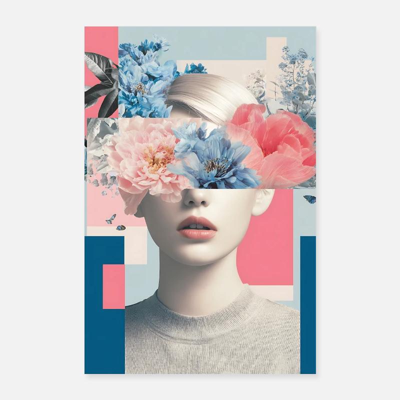 Abstract floral femininity Poster 16" x 24" (40x60 cm)