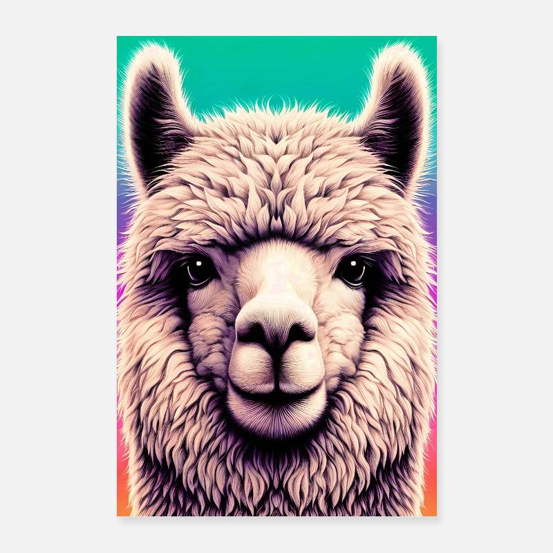 Alpaca Poster 16" x 24" (40x60 cm)