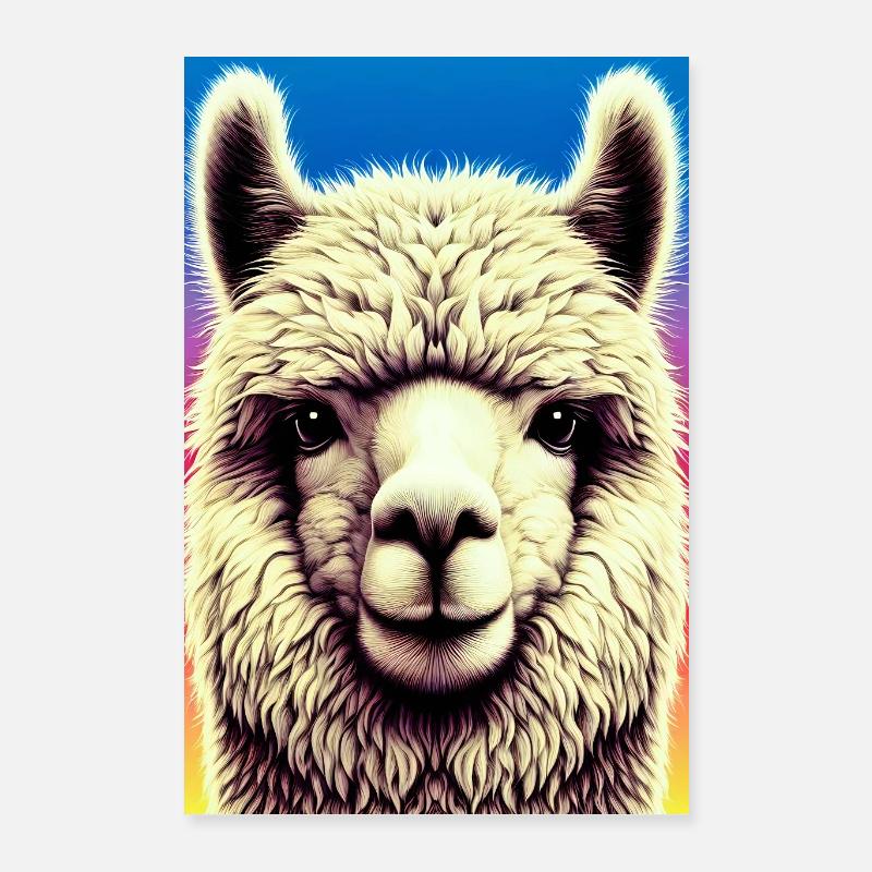 Alpaka Poster 40x60 cm