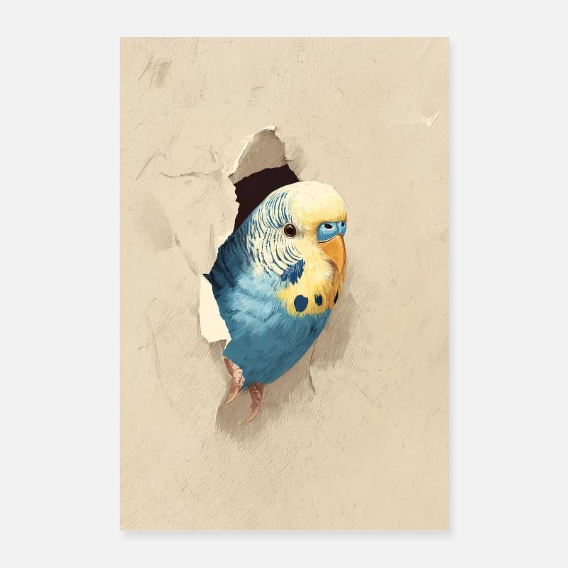 Wellensittich Poster 40x60 cm