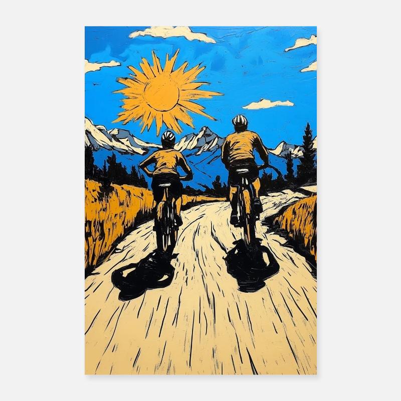 Sonnenweg pour deux Poster 40 x 60 cm