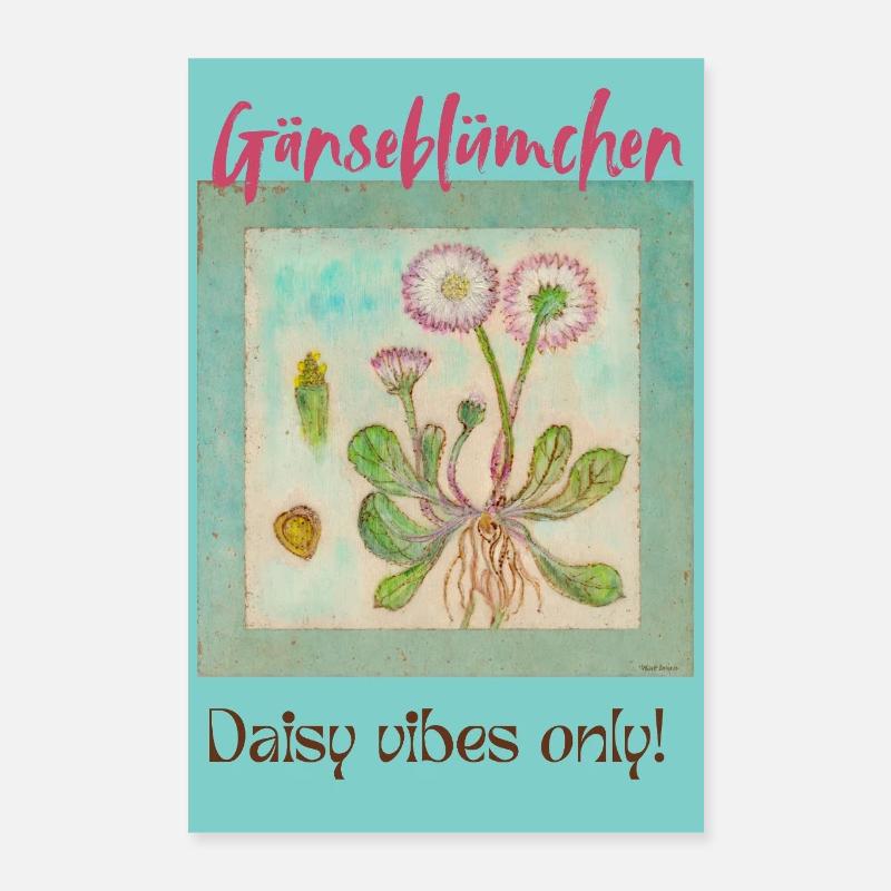 Gänseblümchen Vibes Poster 40x60 cm