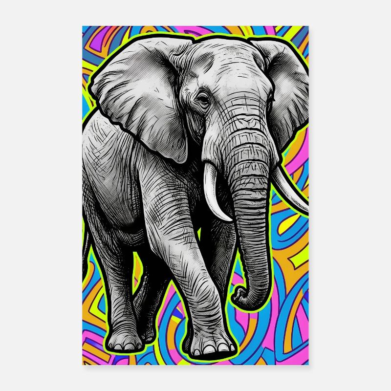Elefant Poster 40x60 cm