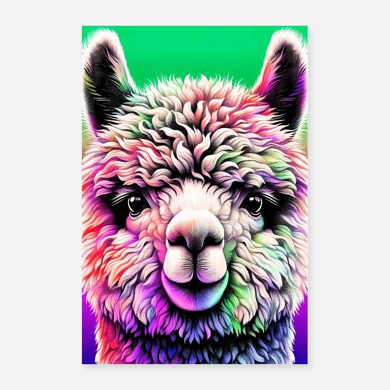 Alpaka Poster 40x60 cm