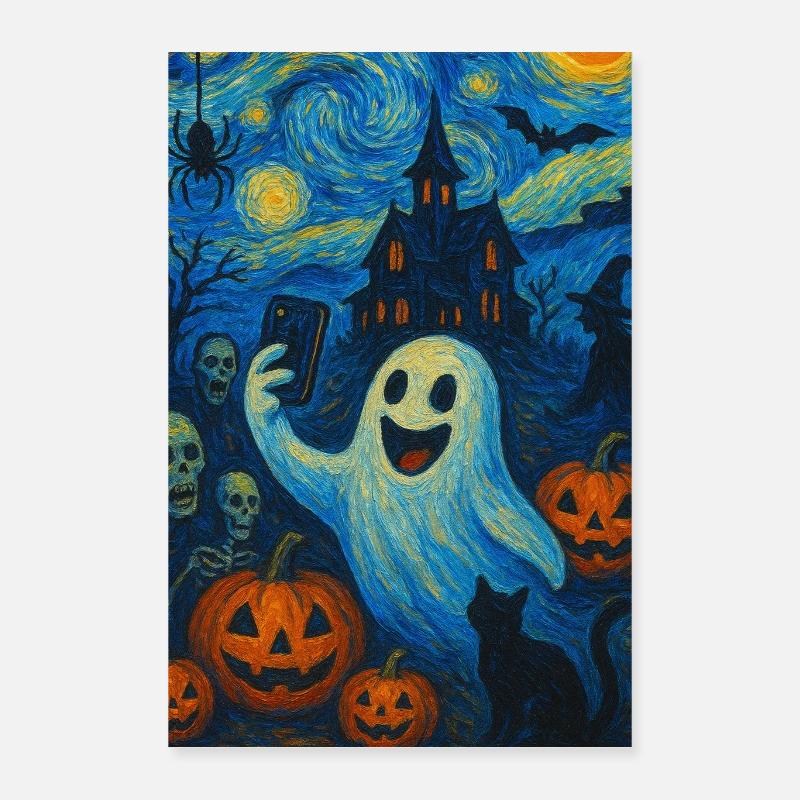 Fantasy Halloween Van Gogh Poster 40x60 cm