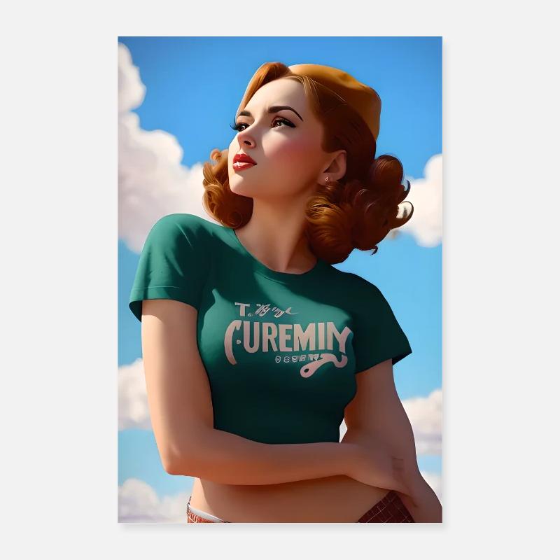Retro lady under the sky - GBC Poster 16" x 24" (40x60 cm)