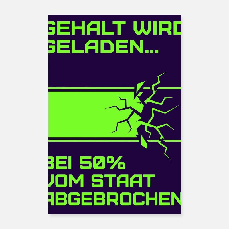 Gehalt Wird Geladen Poster 40x60 cm