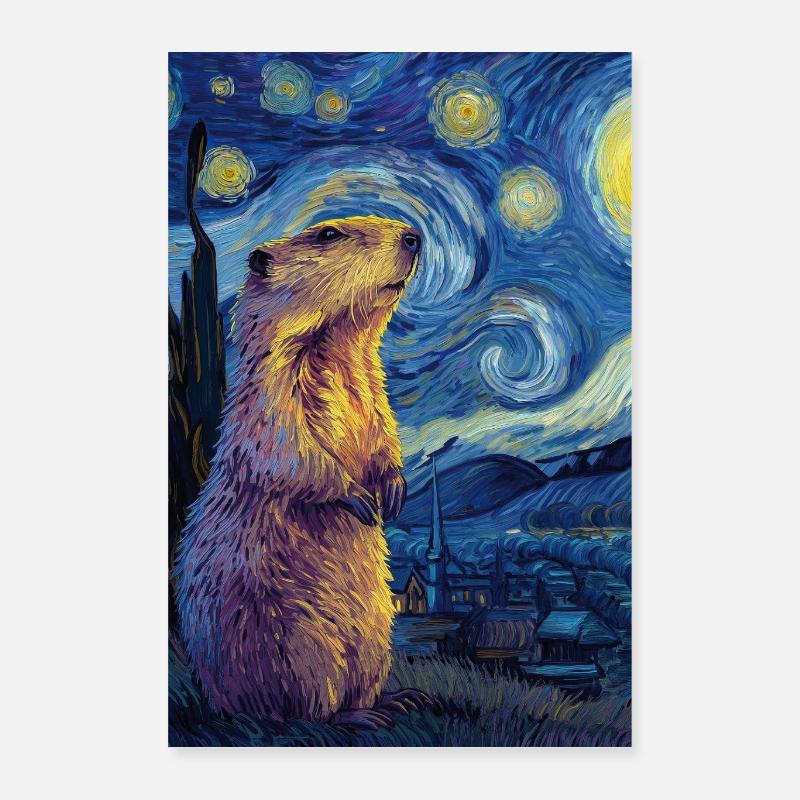 Murmeltier Poster 40x60 cm