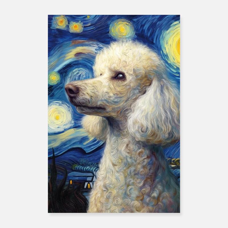 Caniche Poster 40 x 60 cm