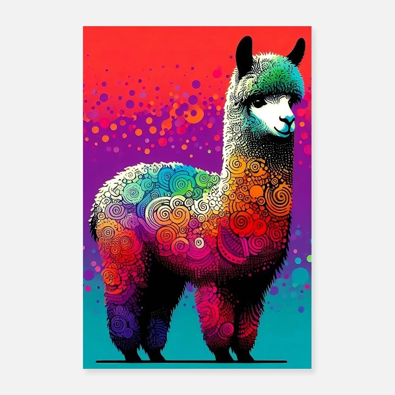 Alpaca Poster 16" x 24" (40x60 cm)