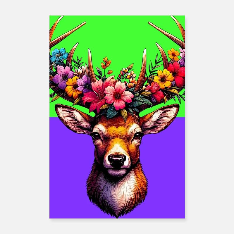 Hirsch Poster 40x60 cm