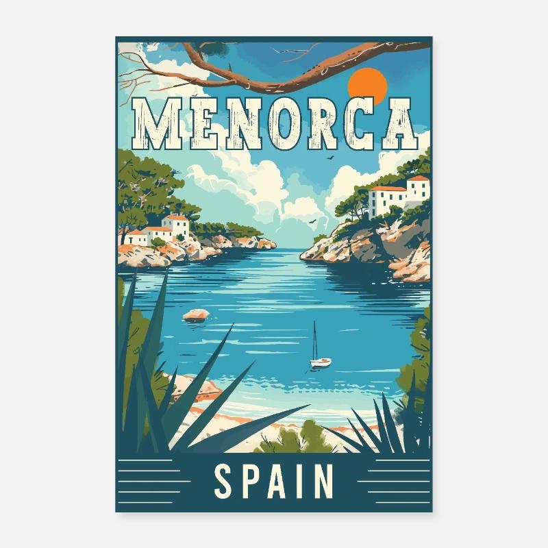 Découvrez la sérénité à Minorque - Espagne Poster 40 x 60 cm