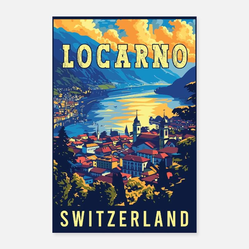 Explore Tranquility in Locarno - Switzerland Poster 16" x 24" (40x60 cm)