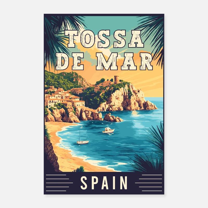 Entdecken Sie das faszinierende Tossa de Mar in Spanien Poster 40x60 cm