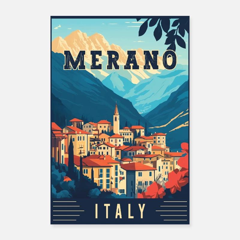 Vivez le Merano à couper le souffle en Italie Poster 40 x 60 cm
