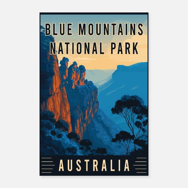 Découvrez le parc national des Blue Mountains à Austral Poster 40 x 60 cm