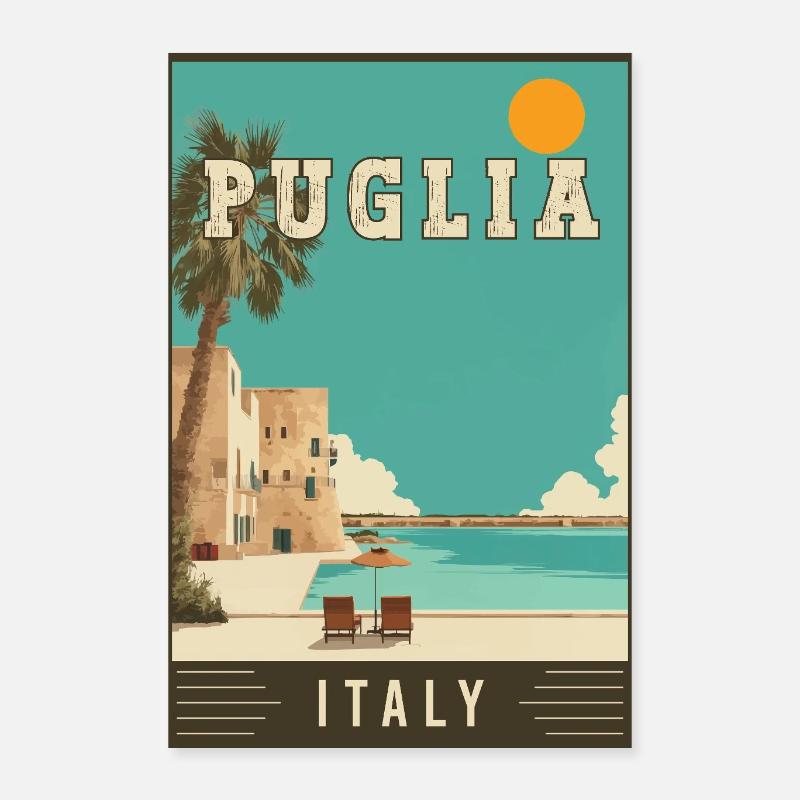Entdecken Sie den südlichen Charme von Apulien in Italien Poster 40x60 cm