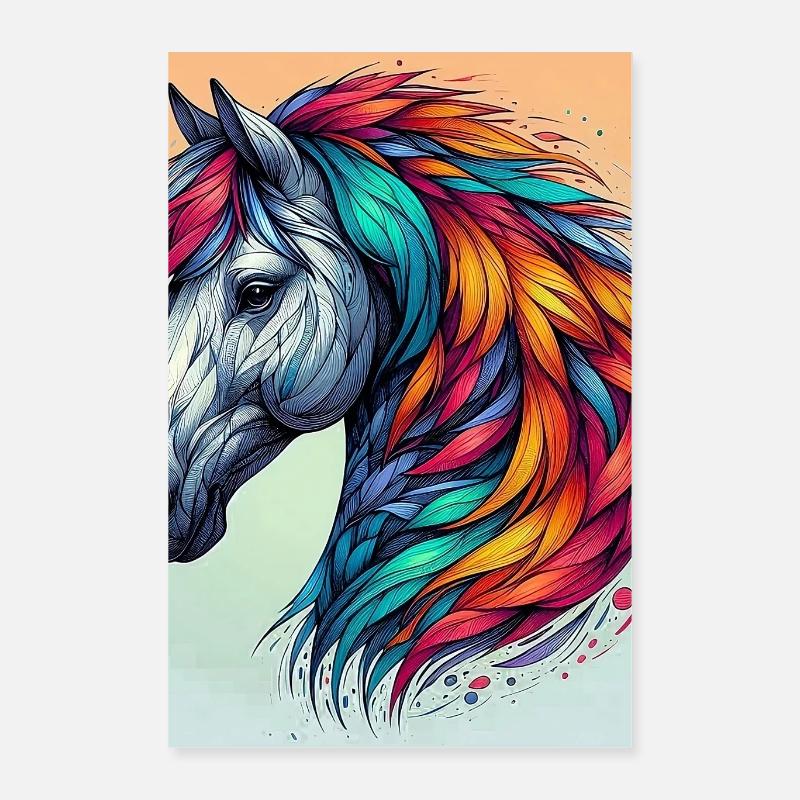 cheval Poster 40 x 60 cm