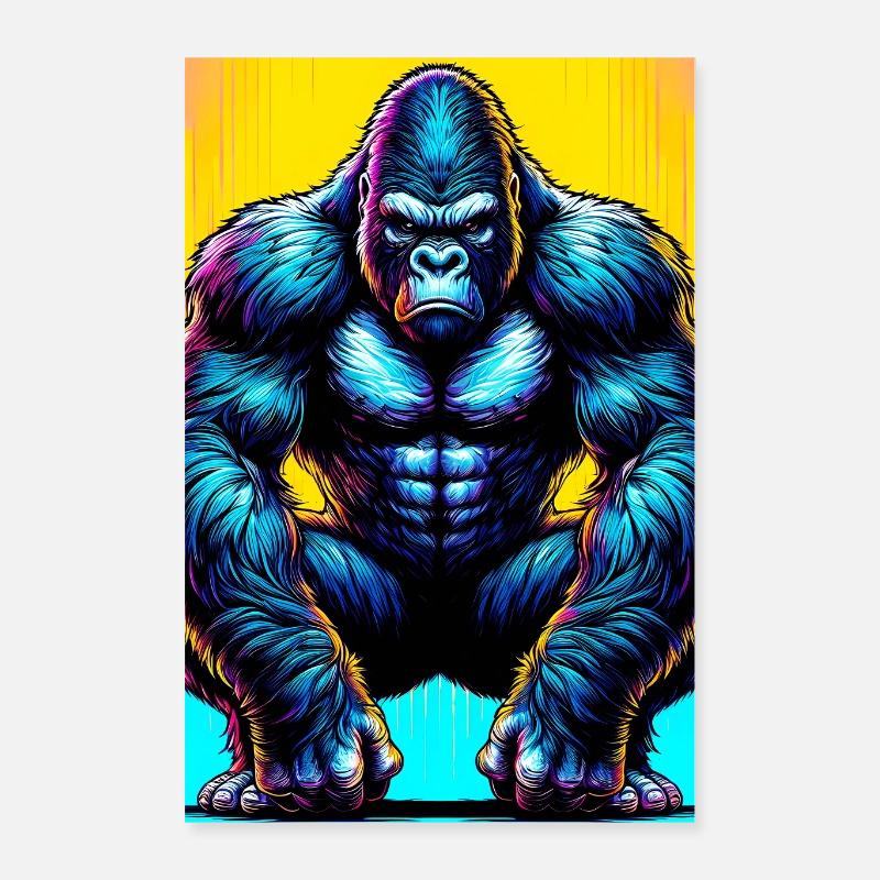 gorille Poster 40 x 60 cm