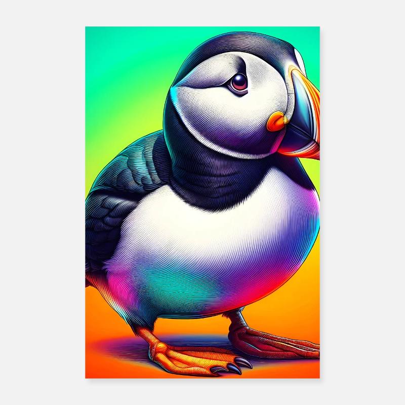puffin Poster 16" x 24" (40x60 cm)