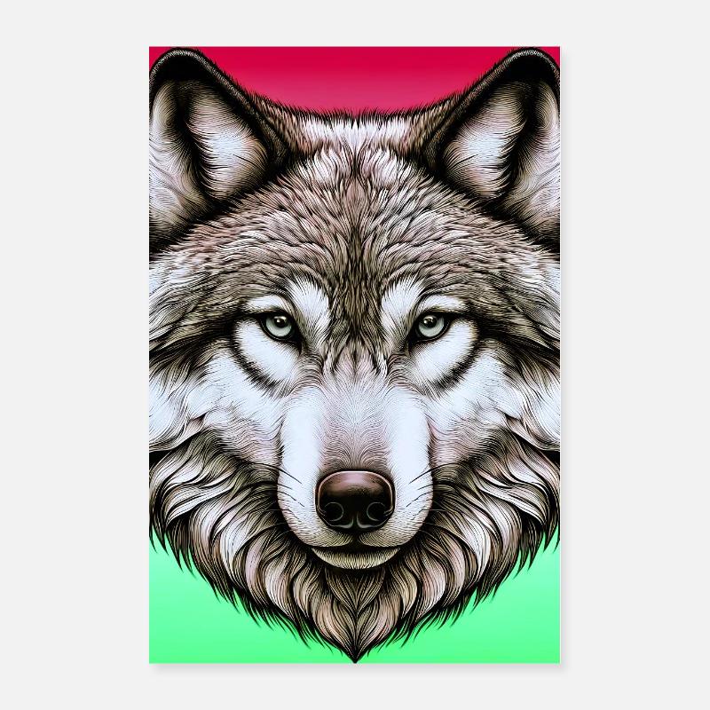 Wolf Poster 40x60 cm