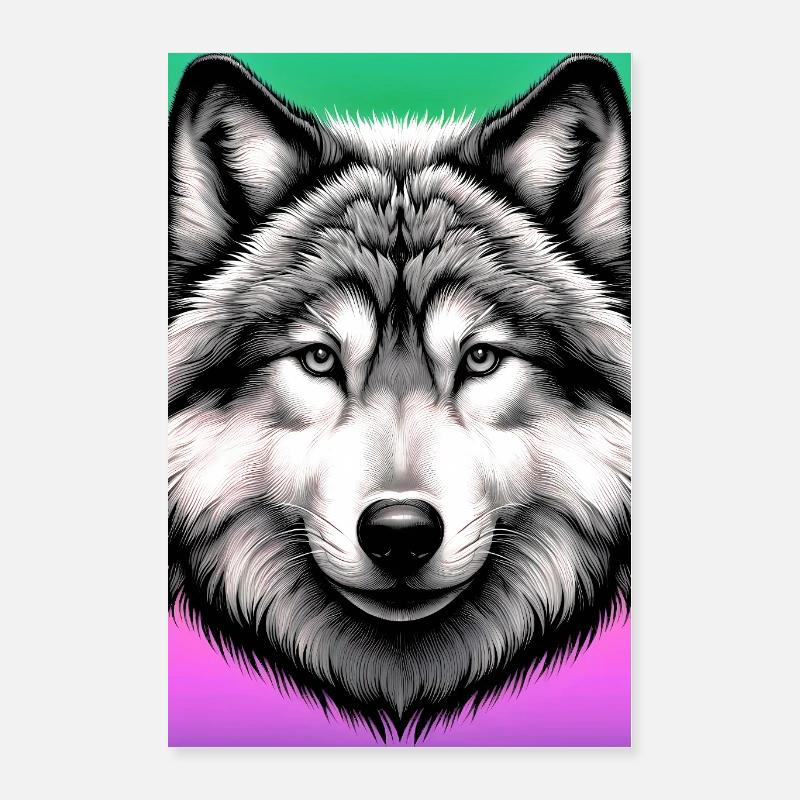 Wolf Poster 16" x 24" (40x60 cm)