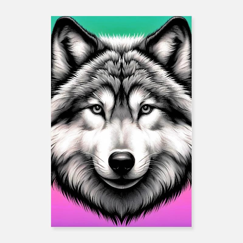Wolf Poster 16" x 24" (40x60 cm)