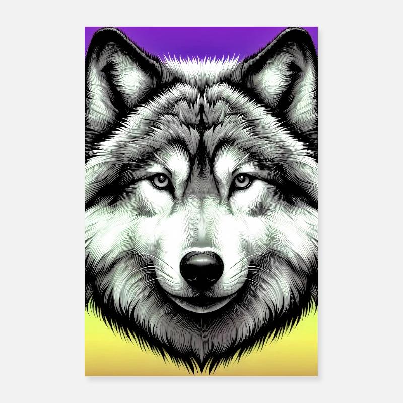 Wolf Poster 16" x 24" (40x60 cm)