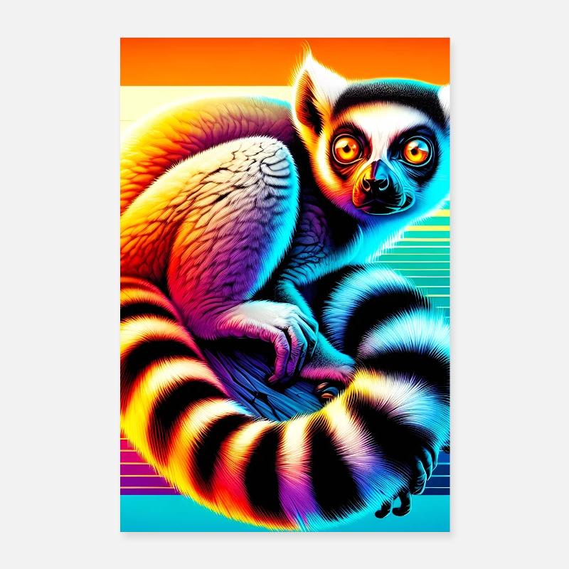 Lemur Poster 16" x 24" (40x60 cm)