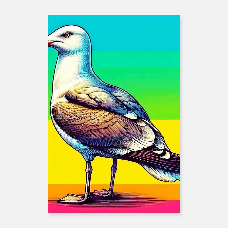 Möwe Poster 40x60 cm