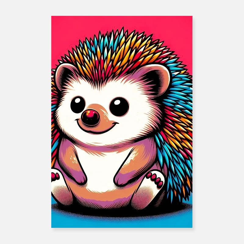 hedgehog Poster 16" x 24" (40x60 cm)