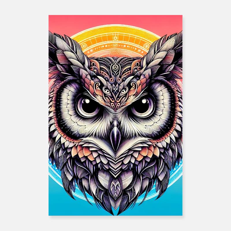 Eule Poster 40x60 cm