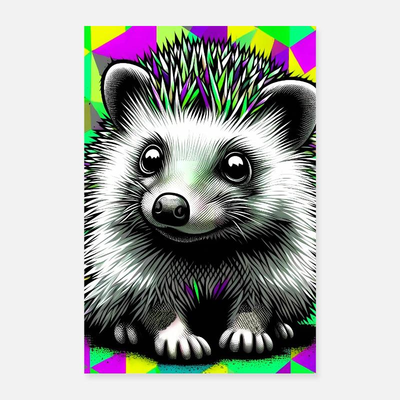 hedgehog Poster 16" x 24" (40x60 cm)