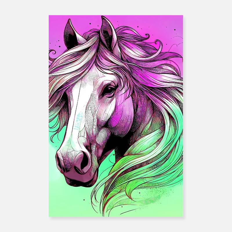 Pferd Poster 40x60 cm
