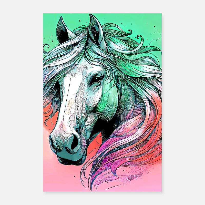 cheval Poster 40 x 60 cm