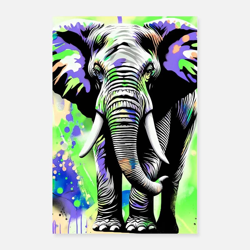 Elefant Poster 40x60 cm