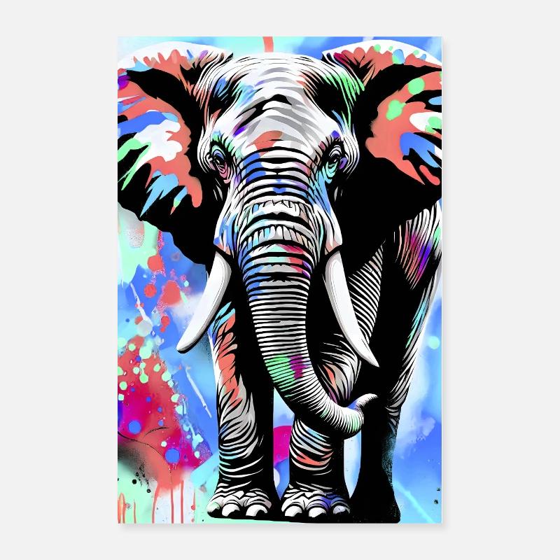 Elefant Poster 40x60 cm