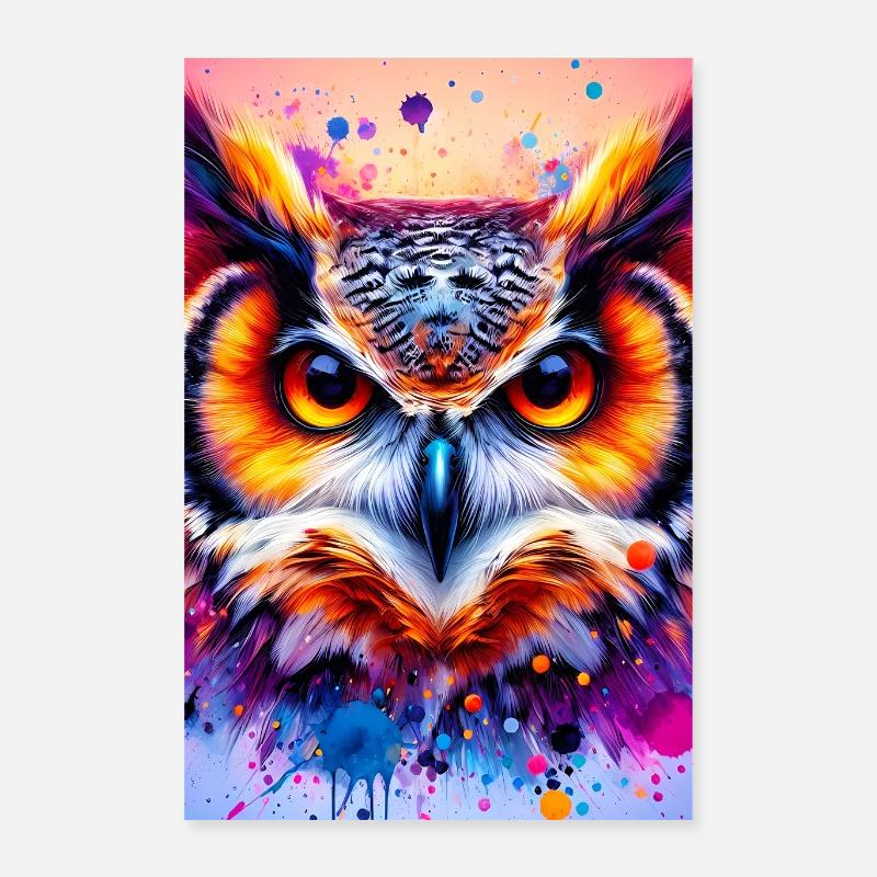 Eule Poster 40x60 cm