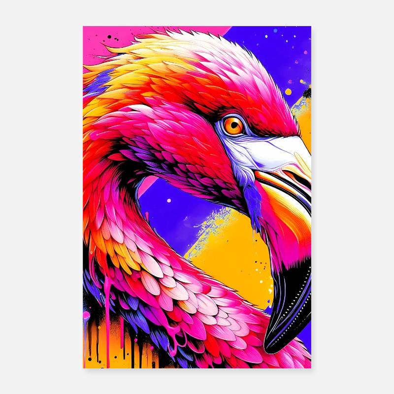 flamingo Poster 16" x 24" (40x60 cm)