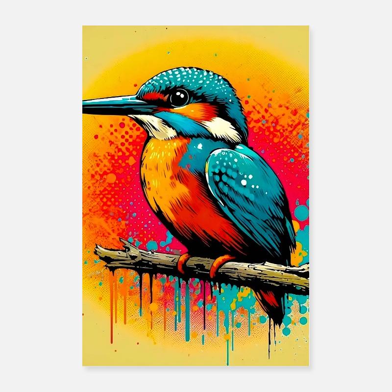 martin-pêcheur Poster 40 x 60 cm