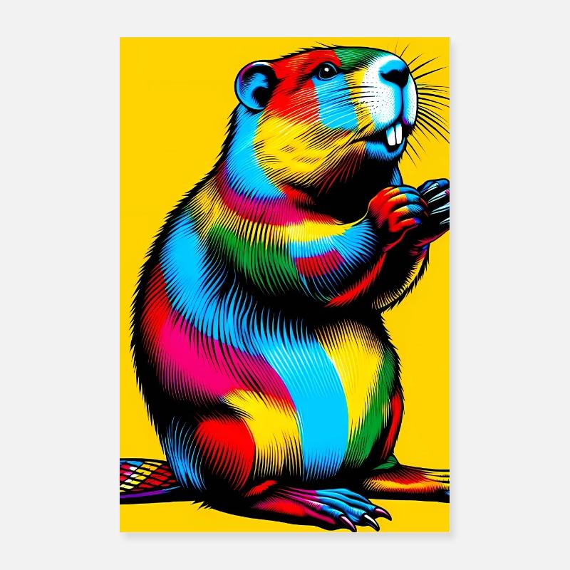 beaver Poster 16" x 24" (40x60 cm)