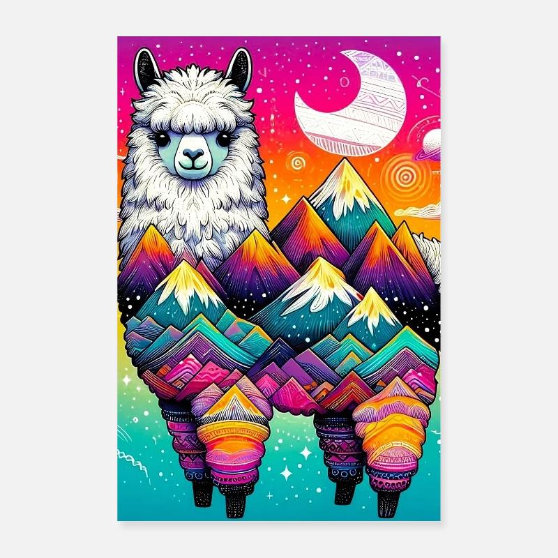 Alpaka Poster 40x60 cm