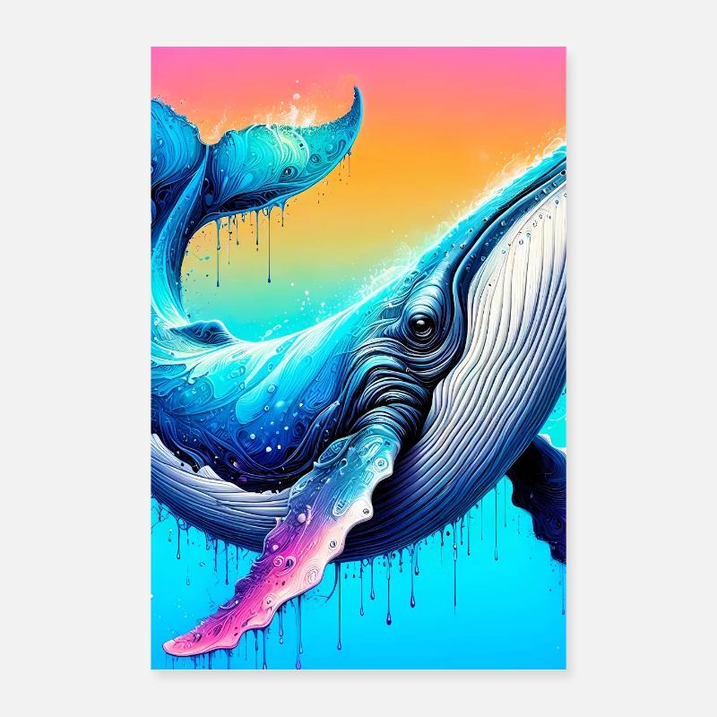 baleine Poster 40 x 60 cm
